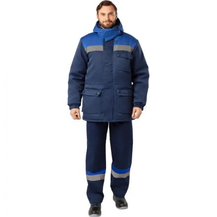 Куртка зимняя мужская з08-КУ, цв. син/вас с СОП (р.56-58) 158-164