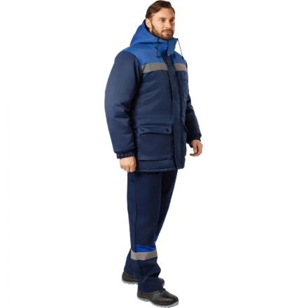 Куртка зимняя мужская з08-КУ, цв. син/вас с СОП (р.56-58) 158-164