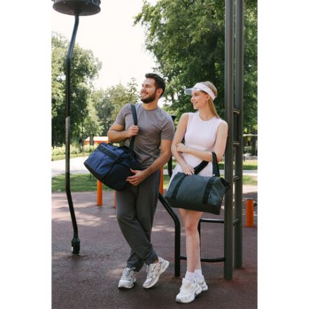 Сумка спортивная HEIKKI MOVE PLUS (ХЕЙКИ), отделение для обуви, синяя, 28х50х23 см, 273897