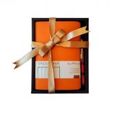 Подарочный набор ежед. недат. MEGAPOLIS FLEX оранж. с ручкой 3-531/06-2
