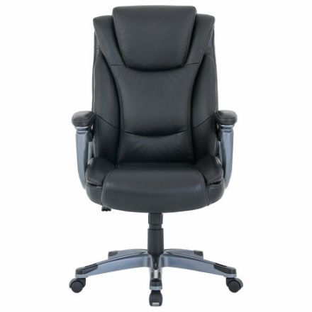 Кресло BRABIX PREMIUM "Gladiator EX-552", натуральная кожа, черное, 532939