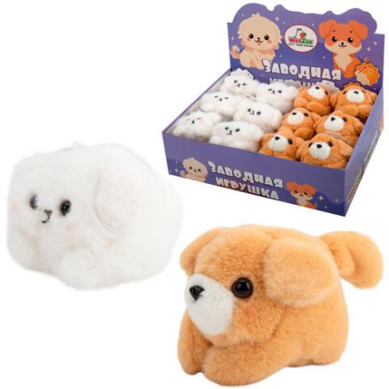 Игрушка пищалка мягкая заводная "Собачка", высота 8 см, ассорти 2 цвета, WOOZOO (ВУЗУ), 666204 Игрушка пищалка мягкая заводная "Собачка", высота 8 см, ассорти 2 цвета, WOOZOO (ВУЗУ), 666204