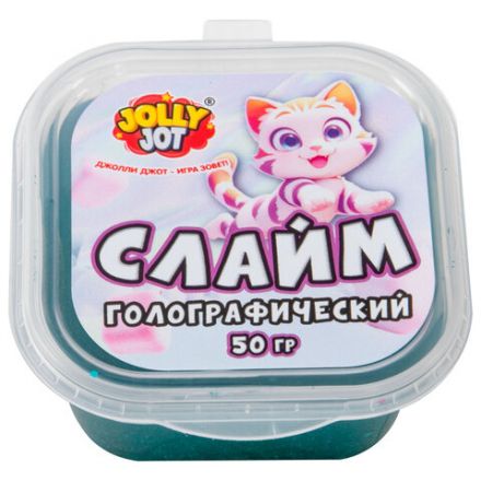 Слайм МИКС, 50 г, АССОРТИ, 8 видов, JOLLY JOT (ДЖОЛЛИ ДЖОТ), 667320