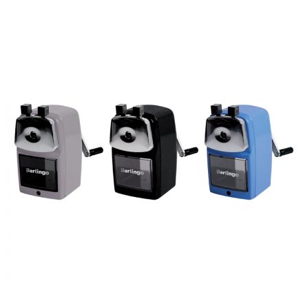 Точилка механическая Berlingo, метал. корпус, ассорти, инд. упаковка Точилка механическая Berlingo, метал. корпус, ассорти, инд. упаковка