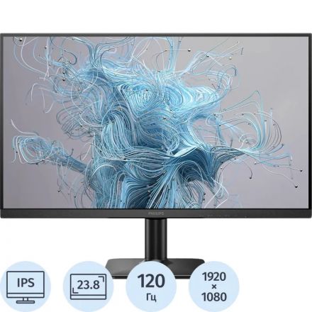 Монитор 23.8 PHILIPS 24E2N2100/00(60) Black (IPS, FHD, 120Hz, 1 ms, HDMI) Монитор 23.8 PHILIPS 24E2N2100/00(60) Black (IPS, FHD, 120Hz, 1 ms, HDMI)