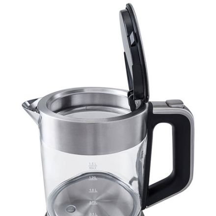 Чайник KITFORT КТ-616, 1,5 л, 2200 Вт, закрытый нагревательный элемент, ТЕРМОРЕГУЛЯТОР, стекло, серебристый, KT-616 Чайник KITFORT КТ-616, 1,5 л, 2200 Вт, закрытый нагревательный элемент, ТЕРМОРЕГУЛЯТОР, стекло, серебристый, KT-616