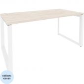 Стол ONIX-О О на металлокаркасе O.MO-SP-4.8 денвер светлый/белый Ш1580