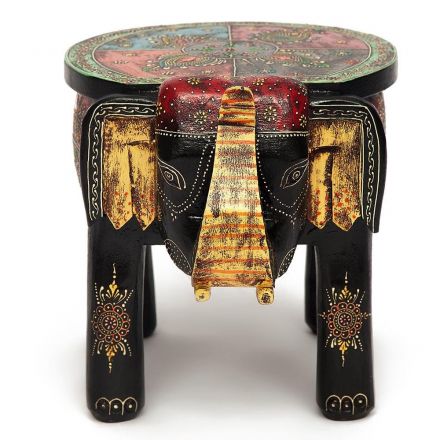 Столик Secret De Maison SLON ( mod. ET-001), дерево, 44х44х44см, этническая роспись Столик Secret De Maison SLON ( mod. ET-001), дерево, 44х44х44см, этническая роспись