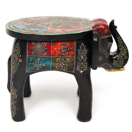 Столик Secret De Maison SLON ( mod. ET-001), дерево, 44х44х44см, этническая роспись Столик Secret De Maison SLON ( mod. ET-001), дерево, 44х44х44см, этническая роспись