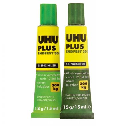 Клей UHU PLUS ENDFEST 300 универсальный эпоксидный,2х15мл (45640) Клей UHU PLUS ENDFEST 300 универсальный эпоксидный,2х15мл (45640)