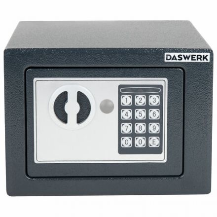 Сейф мебельный DASWERK (ДАСВЕРК) SC-170EL (170х230х170 мм), электронный замок, графит, 291338 Сейф мебельный DASWERK (ДАСВЕРК) SC-170EL (170х230х170 мм), электронный замок, графит, 291338