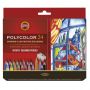 Карандаши цветные художественные Koh-I-Noor "Polycolor 3834", 24цв., заточен.+ точилка+2 ч/гр. кар. 1500, картон, европодвес (ПОД ЗАКАЗ)