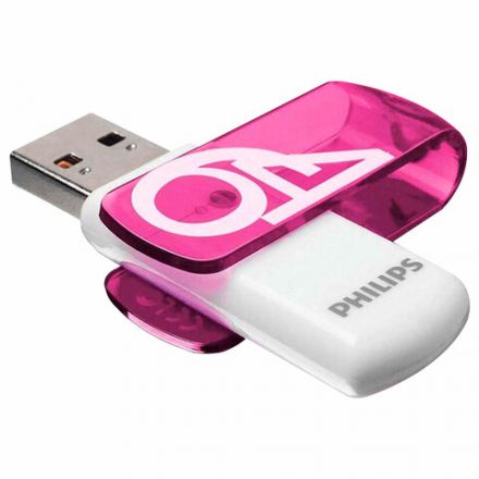 Флеш-диск 64 GB PHILIPS VIVID, разъем USB 2.0, фиолетовый, FM64FD05P/97 Флеш-диск 64 GB PHILIPS VIVID, разъем USB 2.0, фиолетовый, FM64FD05P/97