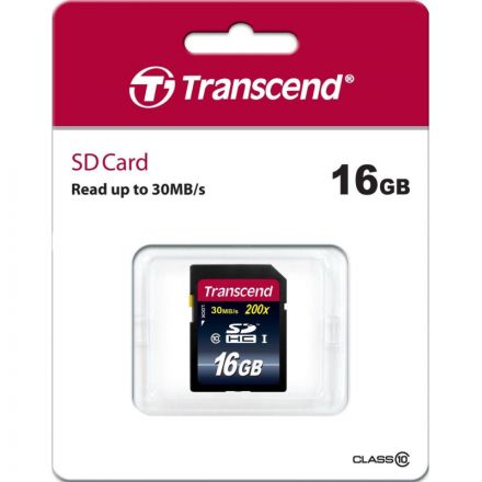 Карта памяти Transcend Premium SDHC 16Gb UHS-I Cl10, TS16GSDHC10