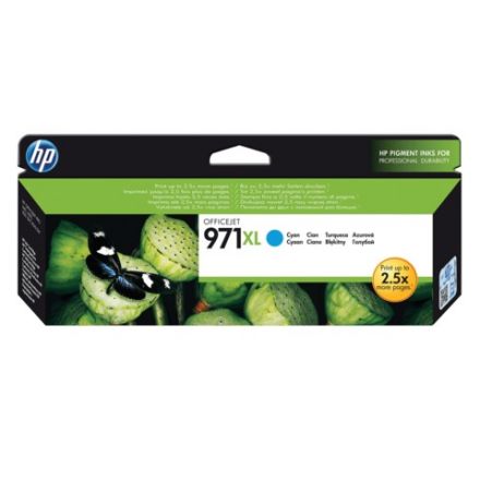 Картридж струйный HP (CN626AE) OfficeJet Pro X576/476/451/551, №971XL, голубой, оригинальный, ресурс 6600 страниц Картридж струйный HP (CN626AE) OfficeJet Pro X576/476/451/551, №971XL, голубой, оригинальный, ресурс 6600 страниц
