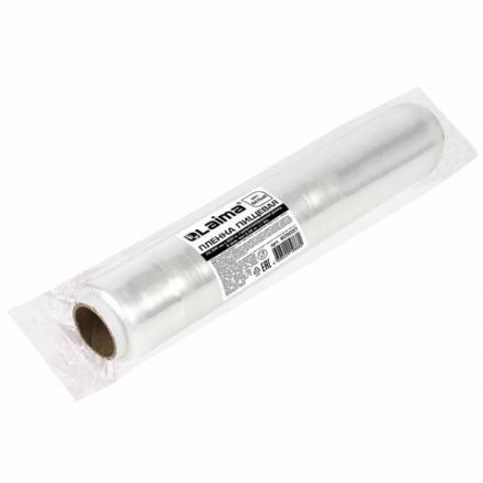 Пленка пищевая ПЭ 300 мм х 200 м, гарантированная длина, 6 мкм, вес 0,32 кг +-5%, LAIMA, 605037 Пленка пищевая ПЭ 300 мм х 200 м, гарантированная длина, 6 мкм, вес 0,32 кг +-5%, LAIMA, 605037