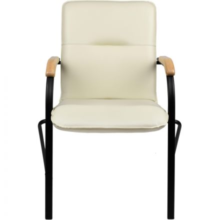 Конференц-кресло UA_EChair SAMBA Black к/з беж./бук (V-18 1.007) Конференц-кресло UA_EChair SAMBA Black к/з беж./бук (V-18 1.007)