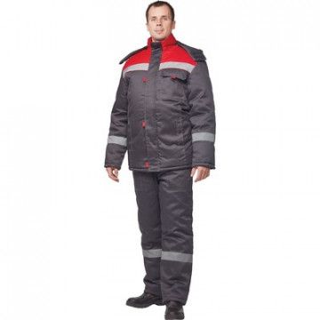 Костюм рабочий зимний муж з31-КПК сер/красн (р.52-54) 170-176 (Арсенал-СП) Костюм рабочий зимний муж з31-КПК сер/красн (р.52-54) 170-176 (Арсенал-СП)