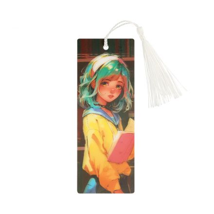 Закладка для книг 3D с линейкой, 150*55мм, ArtSpace "Anime girl", декоративный шнурок Закладка для книг 3D с линейкой, 150*55мм, ArtSpace "Anime girl", декоративный шнурок