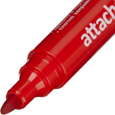 Маркер для флипчартов по бумаге Attache красный 2-3 мм круглый нак Маркер для флипчартов по бумаге Attache красный 2-3 мм круглый нак