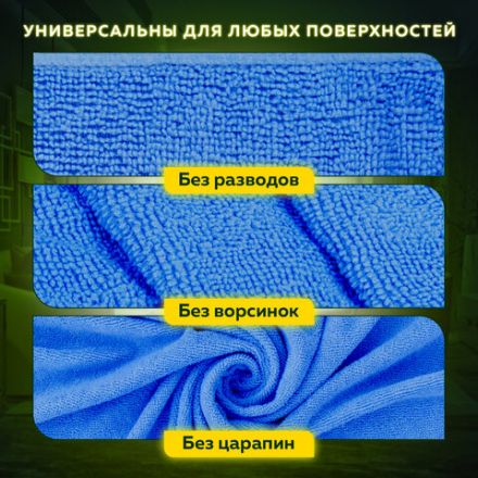 Тряпка из микрофибры 50х60 см, АВТО / ДОМ / ОФИС, "OVERLOCK INDIGO COLOUR", синяя, 220 г/м2, LAIMA HOME, 608222 Тряпка из микрофибры 50х60 см, АВТО / ДОМ / ОФИС, "OVERLOCK INDIGO COLOUR", синяя, 220 г/м2, LAIMA HOME, 608222