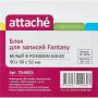 Блок для записей в подставке ATTACHE Fantasy 9х9х5 роз белый блок 80 г/92