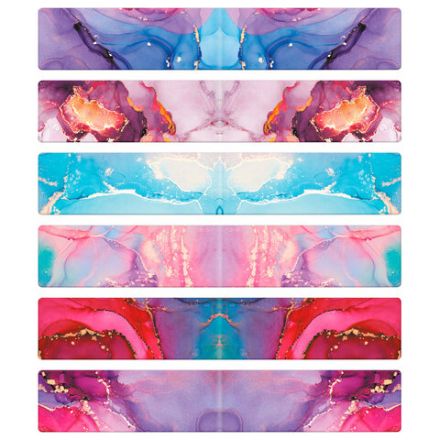 Закладки для книг МАГНИТНЫЕ, "АССОРТИ 5 ДИЗАЙНОВ ABSTRACTION", 6 штук, 60x20 мм, FUNSTER (ФАНСТЕР), 116653