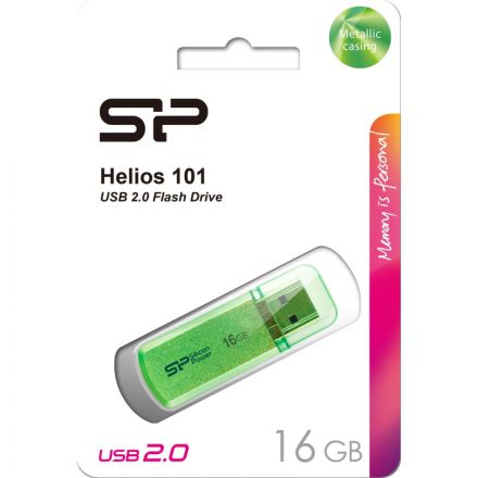 Флеш-память Silicon Power Helios 101 16GB USB 2.0, зеленый, алюминий Флеш-память Silicon Power Helios 101 16GB USB 2.0, зеленый, алюминий