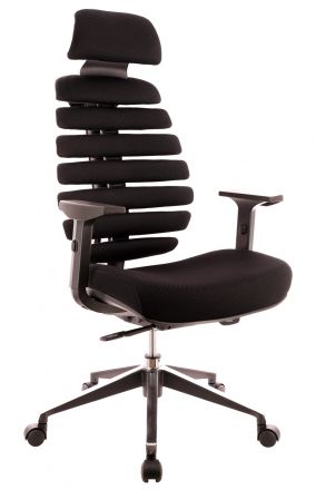Кресло Everprof Ergo Black (Эрго Блэк) Ткань Черный
