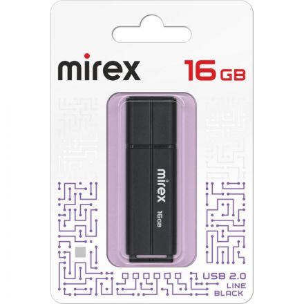 Флеш-память Mirex USB LINE BLACK 16Gb (13600-FMULBK16 )