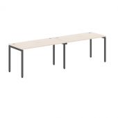 Стол 2-х местный XWST 2870 Бук Тиара/Антрацит 2806х700х750 XTEN-S Стол 2-х местный XWST 2870 Бук Тиара/Антрацит 2806х700х750 XTEN-S