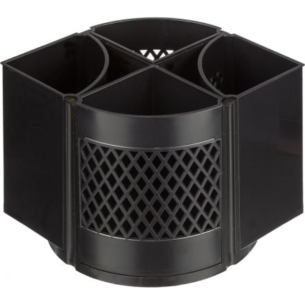 Подставка для канцелярских принадлежностей Attache Квартет вращающаяся черная Подставка для канцелярских принадлежностей Attache Квартет вращающаяся черная