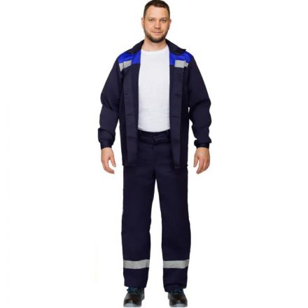 Костюм рабочий летний муж. л16-КБР с СОП син/вас (р.44-46) 170-176 Костюм рабочий летний муж. л16-КБР с СОП син/вас (р.44-46) 170-176