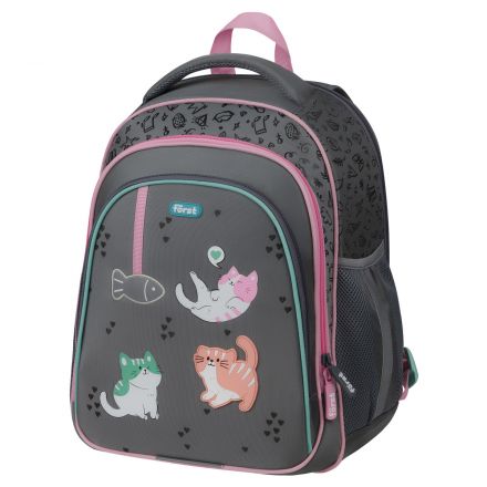 Ранец Först F-Base "Kittens" 36*29*17см, 3 отделения, 2 кармана, анатомическая спинка Ранец Först F-Base "Kittens" 36*29*17см, 3 отделения, 2 кармана, анатомическая спинка