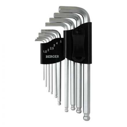 Набор ключей шестигранников с шаром 10 предмет ов BG2291