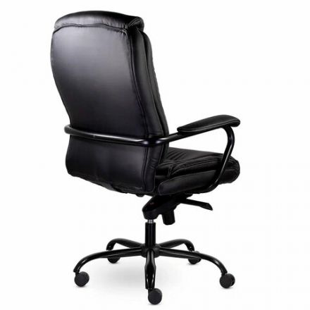 Кресло офисное "Ровер" CH-708, усиленное, НАГРУЗКА до 150 кг, экокожа, черное Кресло офисное "Ровер" CH-708, усиленное, НАГРУЗКА до 150 кг, экокожа, черное