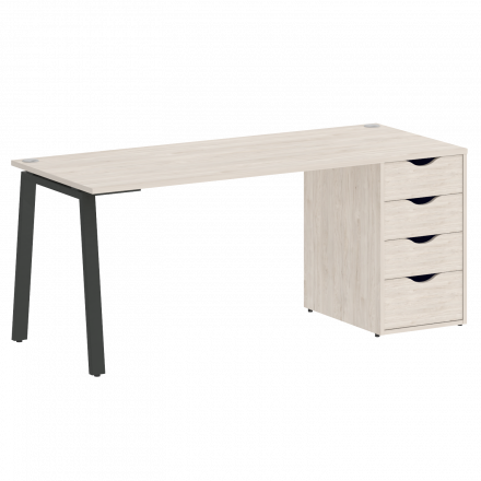 Home Office Стол письменный VR.SP-3-178.4.A Денвер светлый/Антрацит металл 1780*720*750