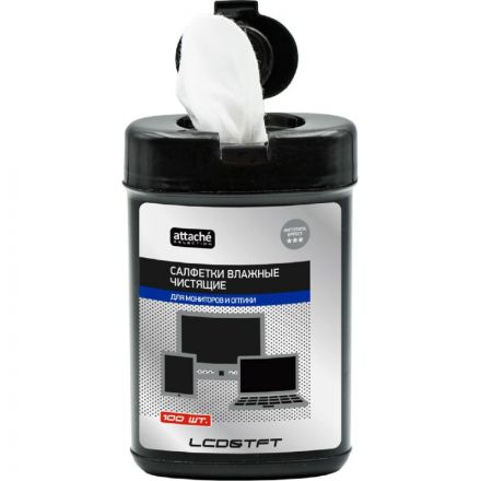 Салфетки Attache Selection в тубе для экранов (100 штук)