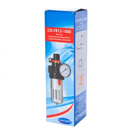 Фильтр влагомаслоотделитель с регулятором давления Concorde CD-FR12-1000