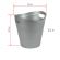 Корзина для мусора с ручками Uniplast 12 л пластик серая (29х30 см)