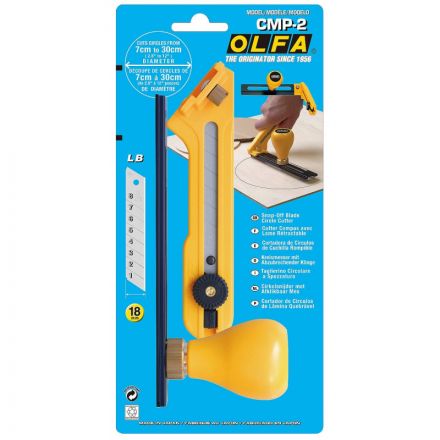 Нож OLFA циркульный с сегментированным лезвием 18х100х0,5 мм, OL-CMP-2 Нож OLFA циркульный с сегментированным лезвием 18х100х0,5 мм, OL-CMP-2