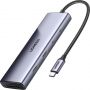 Разветвитель USB UGREEN CM498 (15375) USB3.0/USB-C/HDMI/RJ45/SD,серый Разветвитель USB UGREEN CM498 (15375) USB3.0/USB-C/HDMI/RJ45/SD,серый