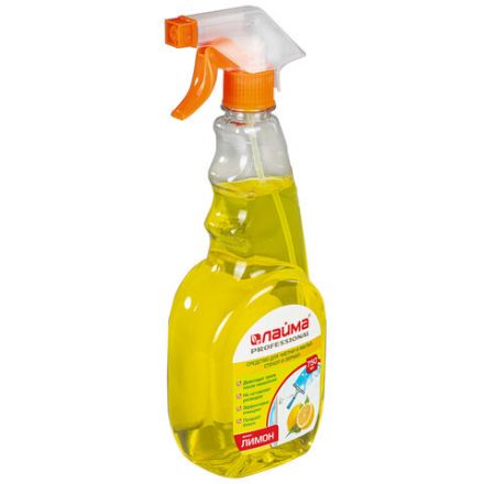 Средство для мытья стекол и зеркал 750 мл, LAIMA PROFESSIONAL "Лимон", распылитель, 604653 Средство для мытья стекол и зеркал 750 мл, LAIMA PROFESSIONAL "Лимон", распылитель, 604653