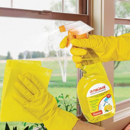 Средство для мытья стекол и зеркал 750 мл, LAIMA PROFESSIONAL "Лимон", распылитель, 604653 Средство для мытья стекол и зеркал 750 мл, LAIMA PROFESSIONAL "Лимон", распылитель, 604653