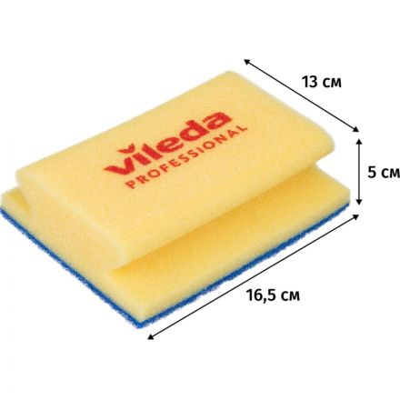 Губка Vileda для ванной (синий абразив)13х16,5 см 535895 Губка Vileda для ванной (синий абразив)13х16,5 см 535895