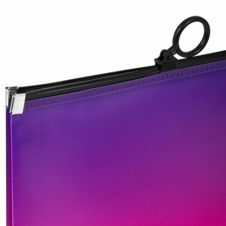 Папка-конверт расширяющаяся СУПЕР КОМПЛЕКТ 3 ШТ. на молнии BRAUBERG "Grade", А4 градиент 0,18 мм, 271969