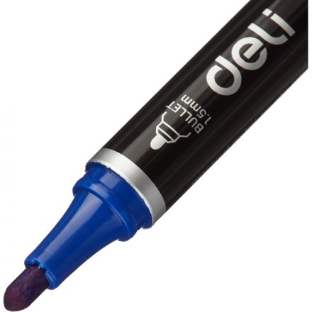 Маркер перманентный Think, круглый наконечник, толщина линии 1,5 мм, синий Маркер перманентный Think, круглый наконечник, толщина линии 1,5 мм, синий