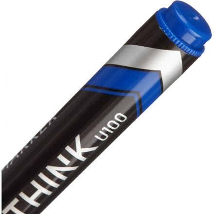 Маркер перманентный Think, круглый наконечник, толщина линии 1,5 мм, синий Маркер перманентный Think, круглый наконечник, толщина линии 1,5 мм, синий