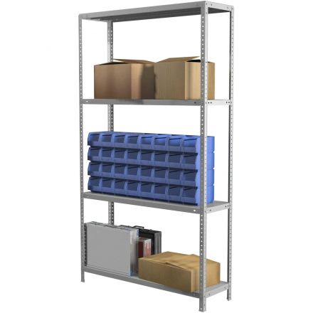 Стеллаж металлический MS Standart 185/100x60/4 полки Стеллаж металлический MS Standart 185/100x60/4 полки