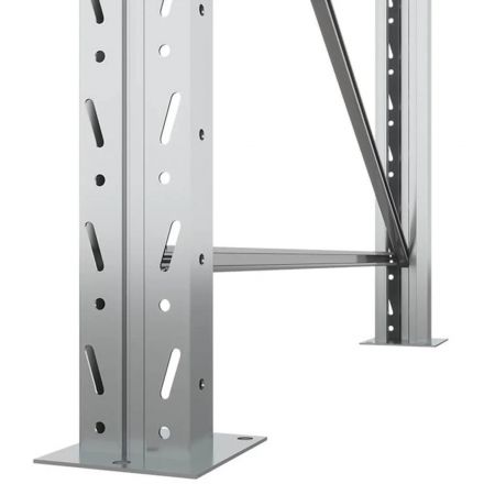 Стеллаж паллетный фр. ГТС_Секция приставная Пол +2 яруса, В2500хШ2700хГ1100